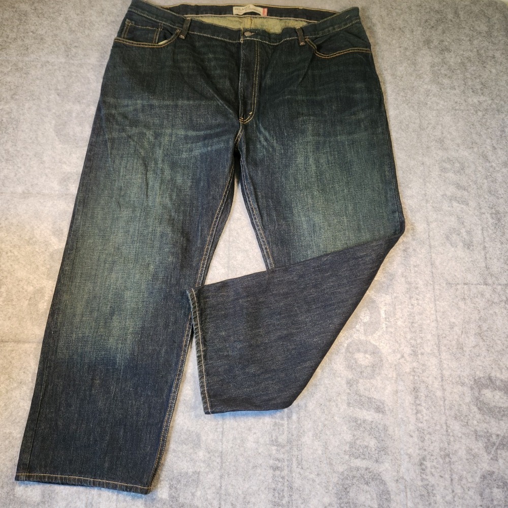 Levi's 559 Jeans‎ Mens 45x28 Blue Dark Wash straight Relaxed Denim Pockets